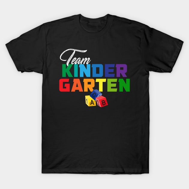 KINDERGARTEN TEACHER: Team Kindergarten T-Shirt by MYFROG